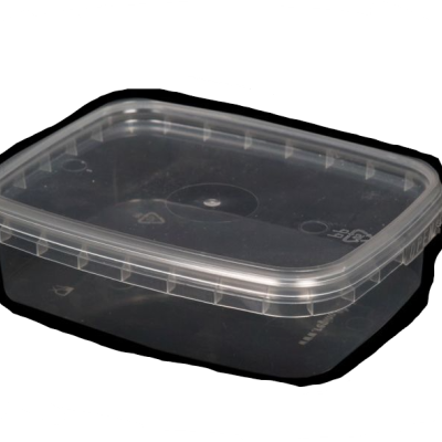 Plastic bak met deksel